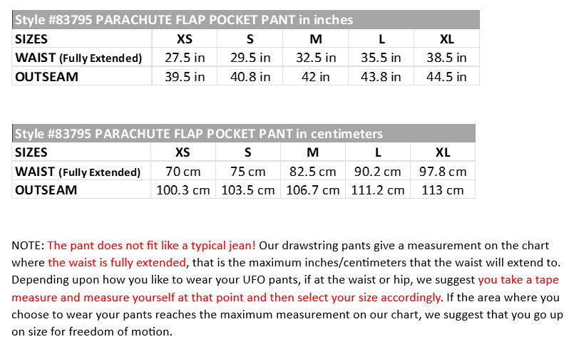 Parachute Flap Pocket Pant #83795