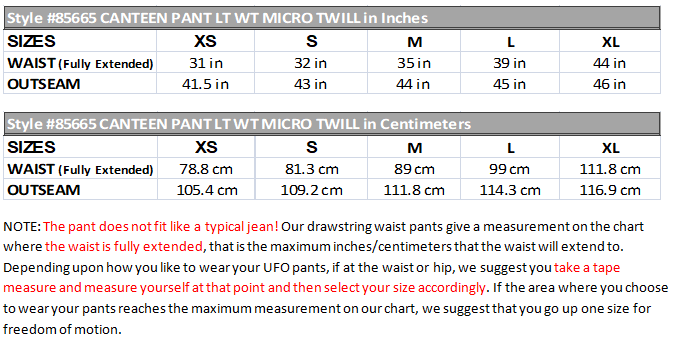 Micro Twill Canteen Pant #85665 Mens