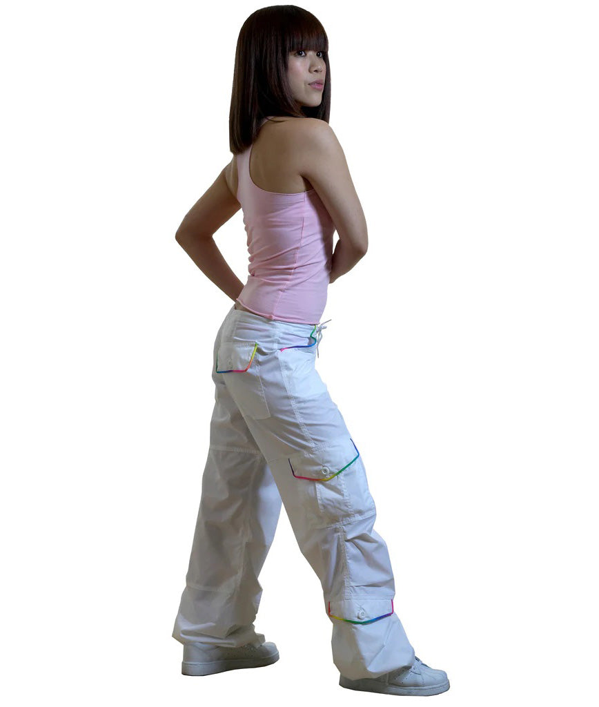 Pantaloni Monica con bordino arcobaleno #89145