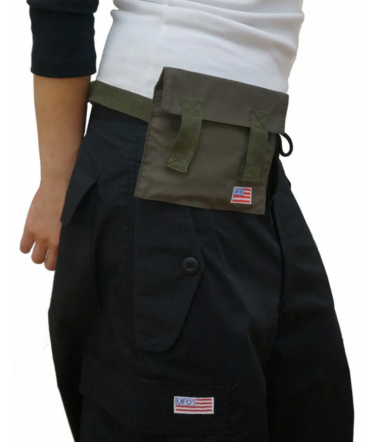 UFO Mini Flap-taske med velcrolukninger i poly Ripstop-stof #22046