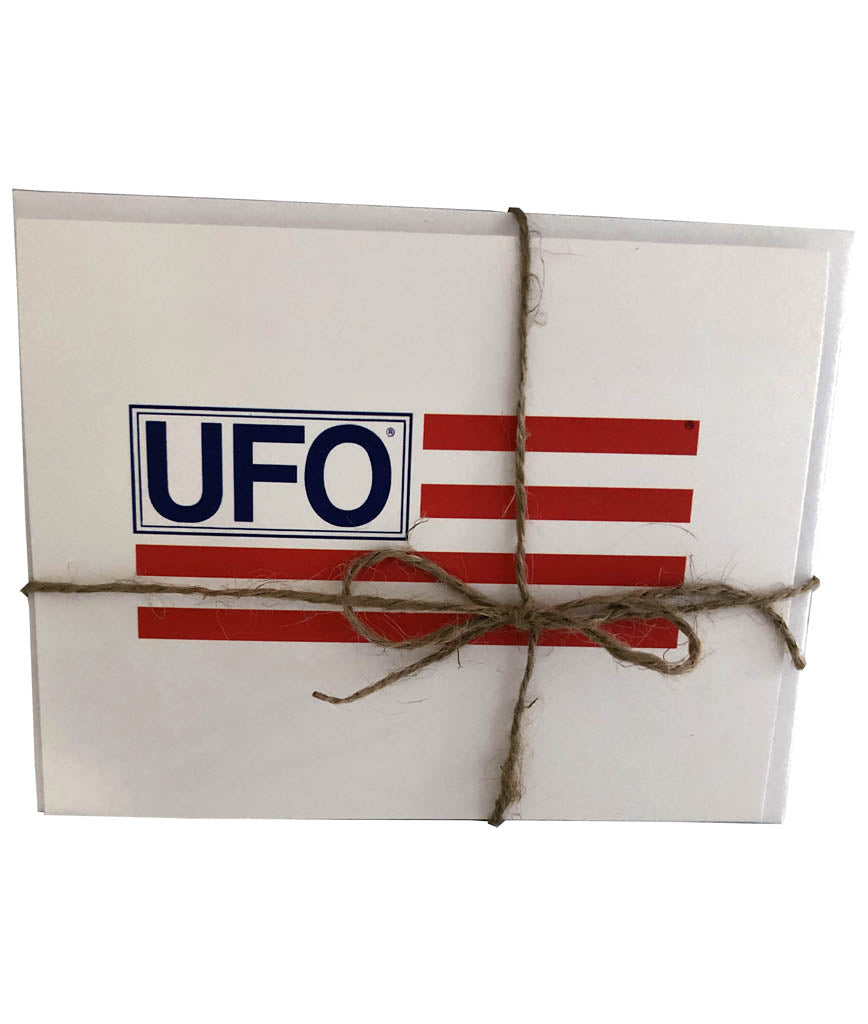 UFO-muistikortit kirjekuorilla kuuden kappaleen pakkauksessa #30305